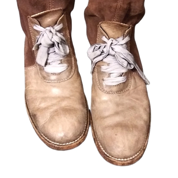 Brunello Cucinelli Tall Leather/Suede Riding Boots - Picture 3 of 10